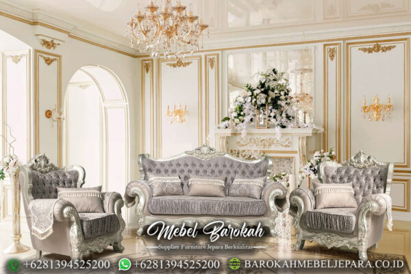 Desain Sofa Tamu Mewah Classic Luxury Furniture Jepara MB-41