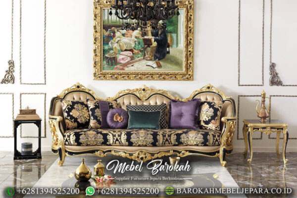 New Sofa Tamu Mewah Klasik Elegant Crown Carving Kingdom MB-3.1
