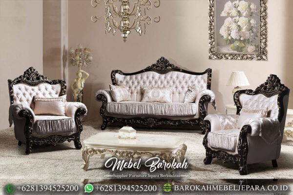 Sofa Tamu Mewah Klasik Ukiran Jepara Luxury Kingdom Style MB-18