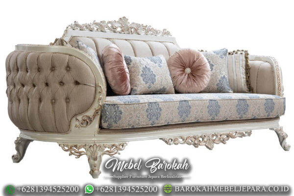 Sofa Tamu Mewah Tebaru Ukiran Klasik Luxurious Detail MB-24.1