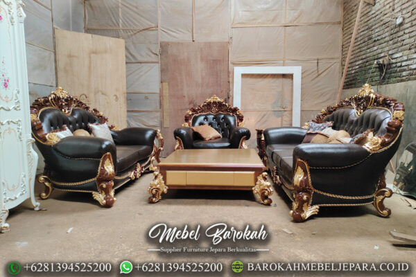 Set Sofa Tamu Mewah Jati Elegant Kingdom Majestic MB-66