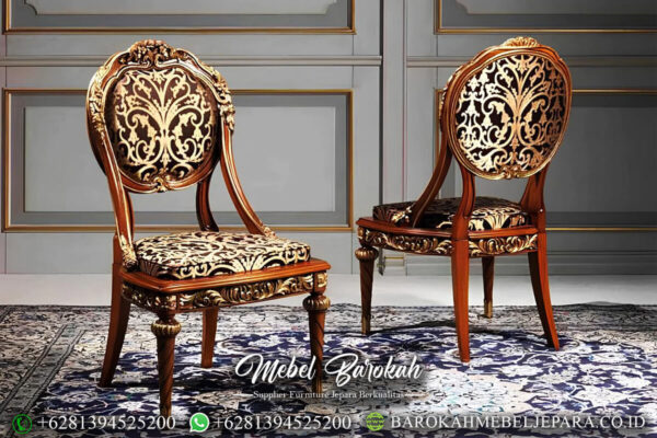 Meja Makan Jati Klasik Luxury Design Carving Jepara MB-147.1