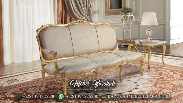 New Sofa Tamu Mewah Terbaru Rococo Model Golden Color MB-152.1
